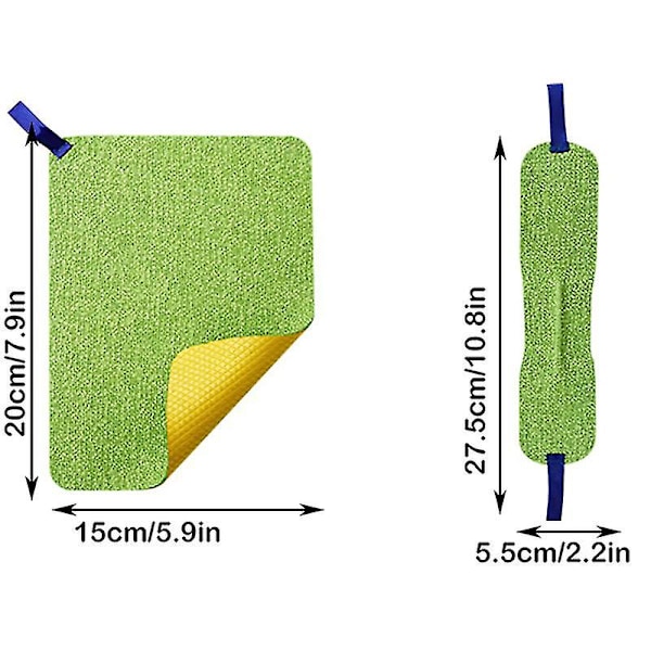 Dubbelsidig Rengöringsduk Återanvändbar Ränderfri Rengöringsduk Rengöringsdukar För Hushållsrengöring