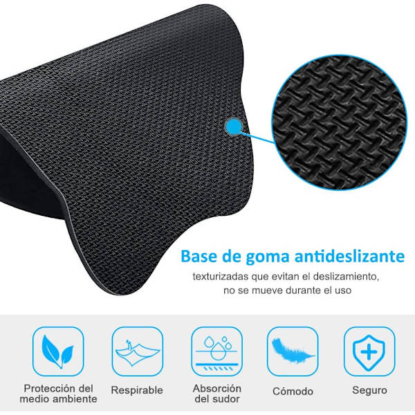 3-pack musmatta och tangentbordsunderlägg med handledsstöd, ergonomisk