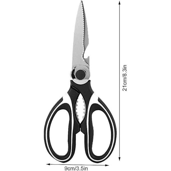 Sharp Multifunktionelle Rustfrit Stål Køkkensakse til Kylling Fjerkræ Fisk Kød Grøntsager Urter og BBQ Ultra Skarpe Blade