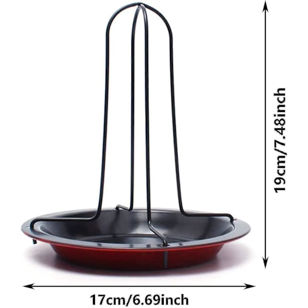 Vertikal Kyllingeholder Rustfrit Stål Non-stick Kyllingeholder Kyllingerist