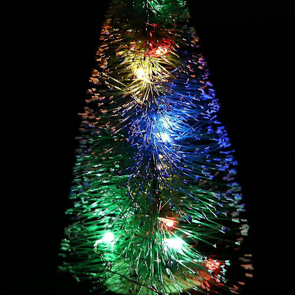 Træ Juletræer Bordplade Julepynt Træ Fyr Juletræer Pynt Snebelagt (40 cm)
