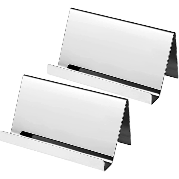 Visithållare i rostfritt stål 304 (silver) 2 stycken
