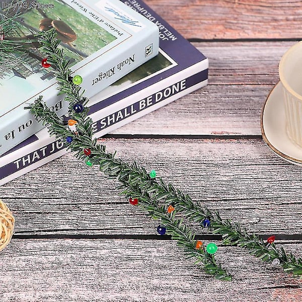 Ny stil 1:12 Dukkehustjulelys Striper Miniatyr DIY Dekorativ For Dukkehjem Juledekorasjon Omtrent 25cm (B)