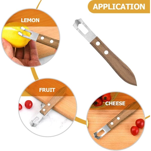 2 stk. kartoffelskrællere grøntsagsskrællere til køkken orange skrælle værktøj nemme skrællere U-form citrus skrællere rustfrit stål