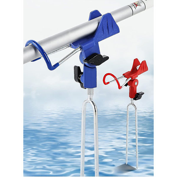 2 stk Fiske Stang Holder, 360 Justerbar Rustfritt Stål Fiske Stang Holder, Stang Holder
