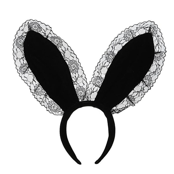Evago Pupu-korvat Päähine Musta Pitsiä Korvat Päähine Pääsiäinen Makeat Seksikäs Pupu-korvat Hiukset Bändi Halloween Joulu naamiaiset Puolue Cosplay Puku Acc