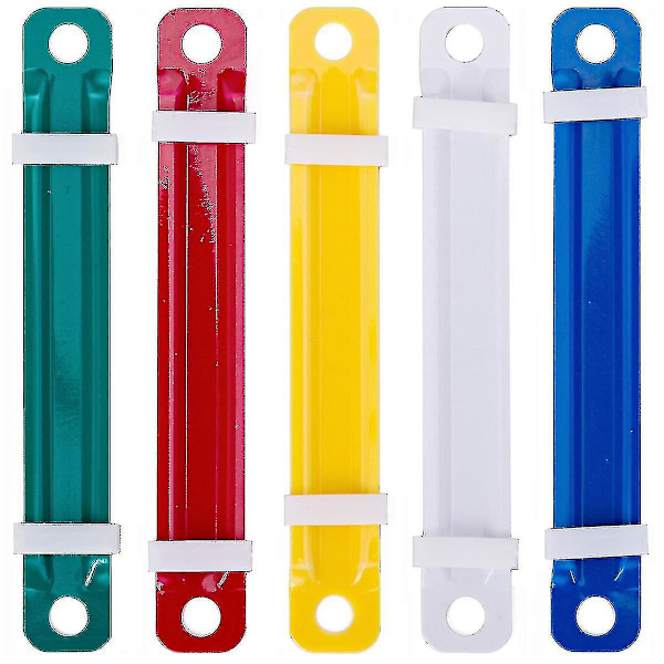50 st bindningsklämmor filpappersfästen plastbindningsklämma tvåhåls lösbladsbindare filmapp bindande dokumenttillbehör
