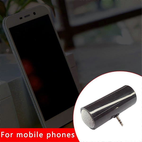 Minihögtalare 3.5mm Bärbar Högtalare Mini Förstärkt Högtalare Plug and Play för Mobiltelefoner och Surfplattor Gul