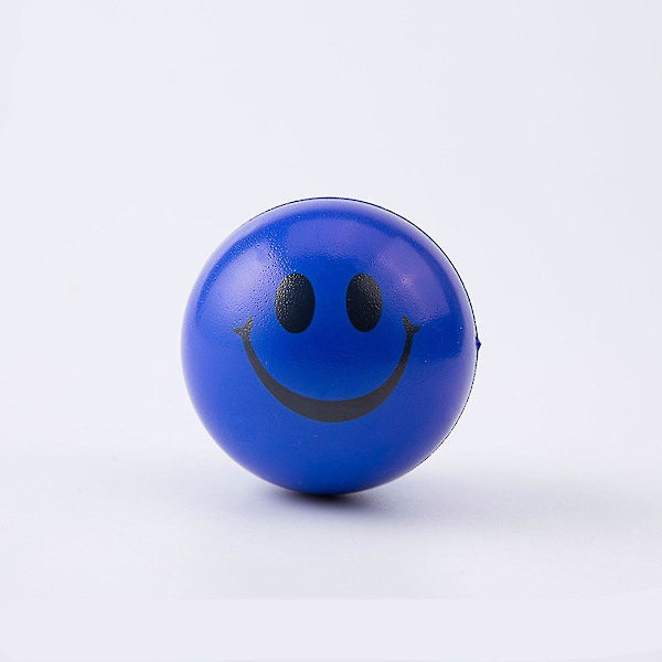 12 st/förpackning 6,3 cm leende skumboll klämboll stressboll avlastning leksak hand handledsträning leksak bollar för C
