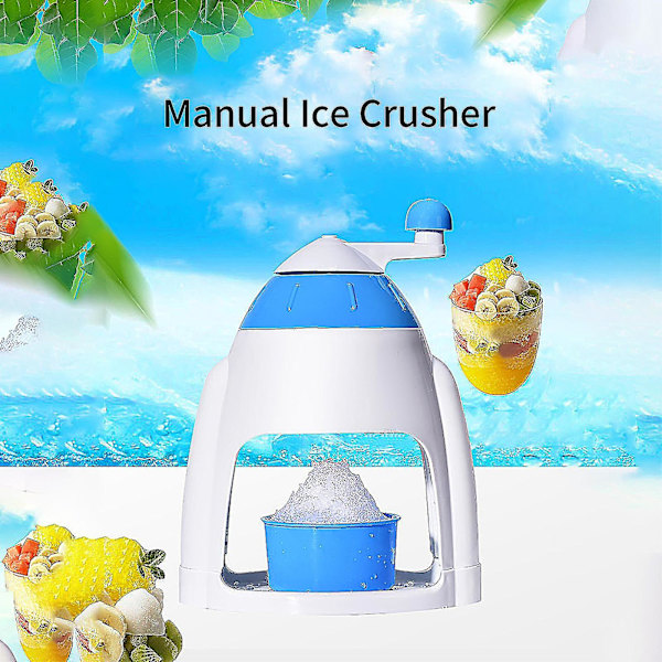 Manuell Ismaskin, Iskrossare och Shaved Ice-Maskin med Gratis Isbrickor
