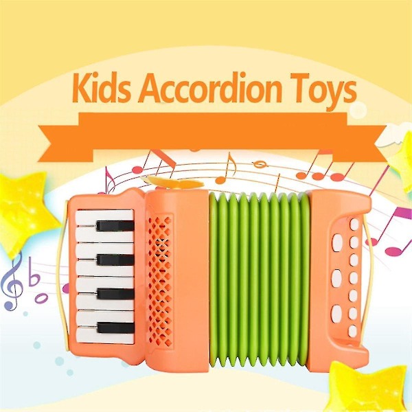 Accordion Legetøj 10 Tangenter 8 Bas Akkordeoner Til Børn Musikinstrument Pædagogisk Legetøj Gaver Til Småbørn