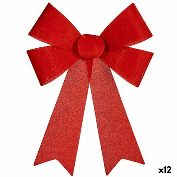 Lasso Julgranskulor Röd PVC 32 x 41 x 6 cm (12 stycken)