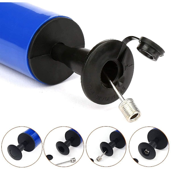 Bollpump Bollpump Luftpump Handpump Kompatibel Med Basketboll Fotboll Volleyboll Sportboll Yogaboll Med 7 Nålar 1 Munstycke Och 1 Ventil