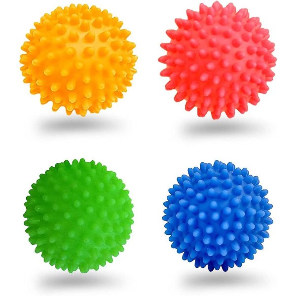 Tvättbollar för tvätt Tvättbollar Solida färgglada tvättbollar Trasselfria återanvändbara torkkulor (4 st)