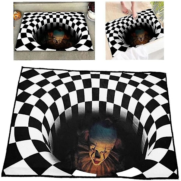 Halloween-ovi Ovenmatto 3D Liukumaton Ovenmatto Lattiamatto 40x60cm (H)