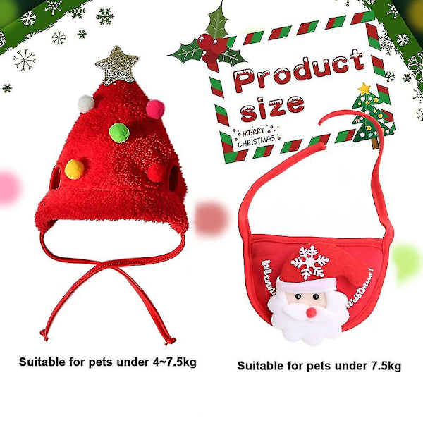 Juldräkt för små hundar, kläder för festtillbehör (stil 4)