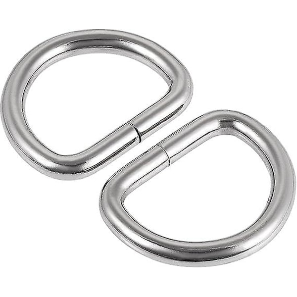 Metal D Ring, D-Rings Buckle for Hardware Bags Belts Craft DIY Accessories,2Pcs