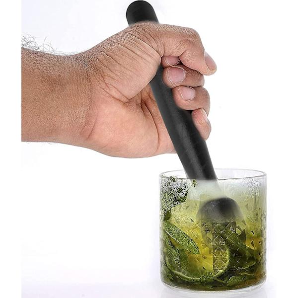 2 stk. Cocktail Muddler Hygiejnisk Is Muddler Nem at bruge og rengøre til fejlfinding af lækre cocktails Drikkevarer og juice Ideelt værktøj til familie og bar