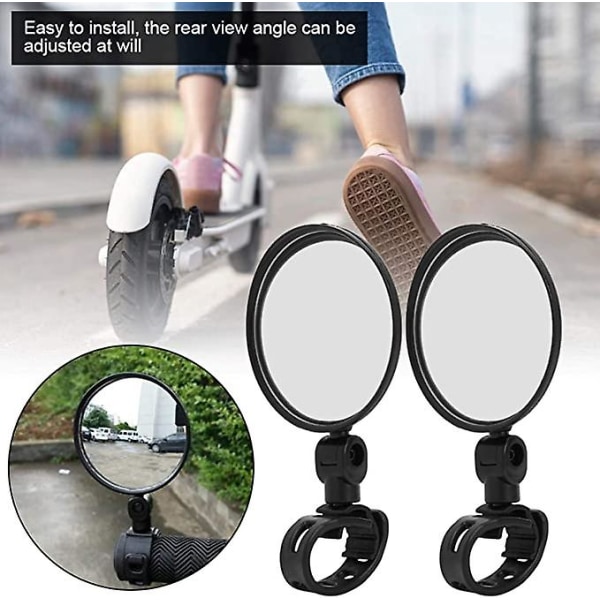 Sykkel bakspeil vidvinkel reflekterende speil, sykkelutstyr for scooter, terrengsykkel, elektriske sykler