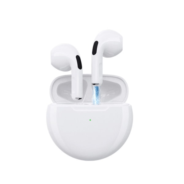 TWS trådlösa hörlurar med mikrofon Bluetooth hörlurar (vita)