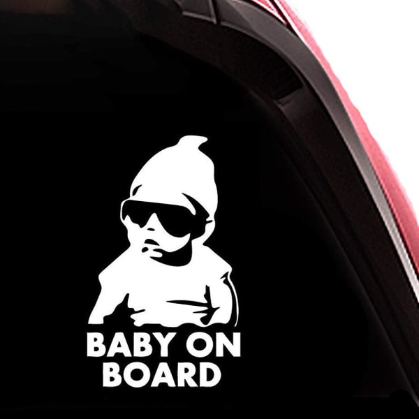 2 stk Baby On Board-klistremerke Sikkerhetsmerke for bilklistremerker