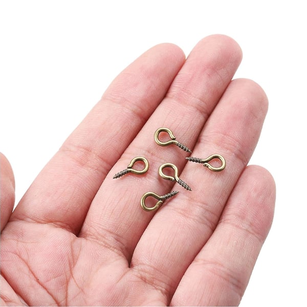 mini Crochets Oeil, 600 kpl Vis A Oeil Screw Eye Bails, oeillets Visser Crochets,piton Visser Inox Pour Bricolage Artisanat Fabrication De Bijoux