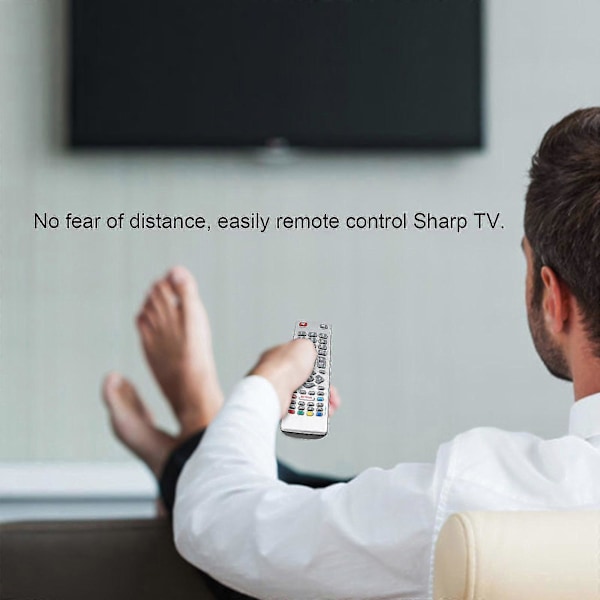 Ersättningsfjärrkontroll för Sharp Aquos TV med 3D-knapp