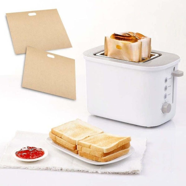 10 återanvändbara toastpåsar Smörgåsomelettpåsar 16x16,5cm/16x18cm/17x19cm(17x19cm)