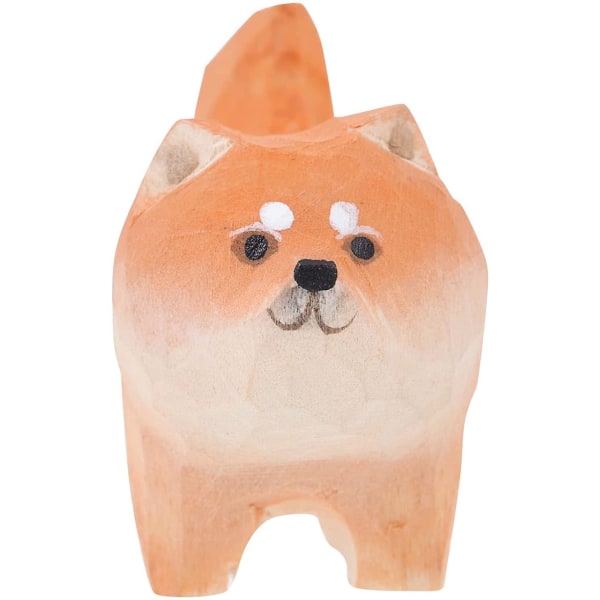 Shiba Inu -koiran keräilypatsas: Käsin veistetyt koristeet Puiset eläinveistos Koirahahmot Puukoristeet kotiin