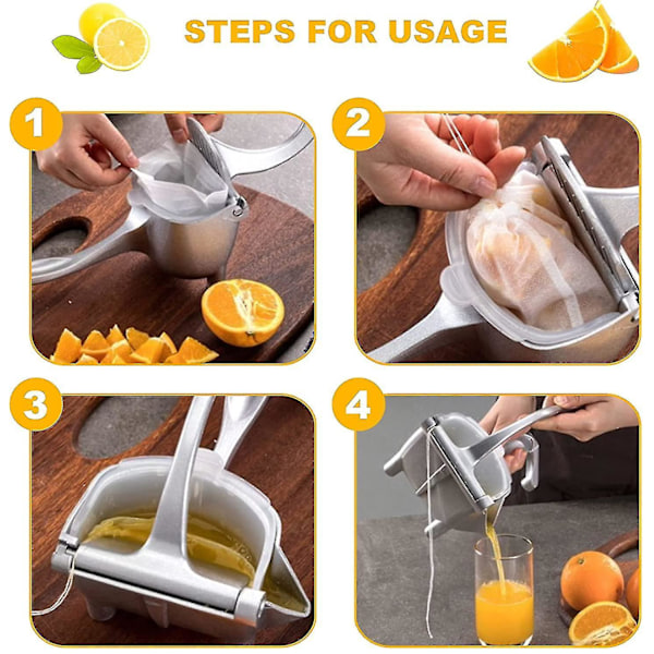 Citronpresser, Manuel Frugtpresser, Robust Frugtpresser Håndpres