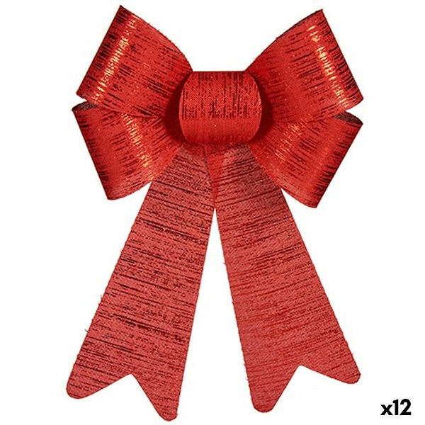 Lasso Julgranskulor Röd PVC 16 x 24 x 4 cm (12 stycken)