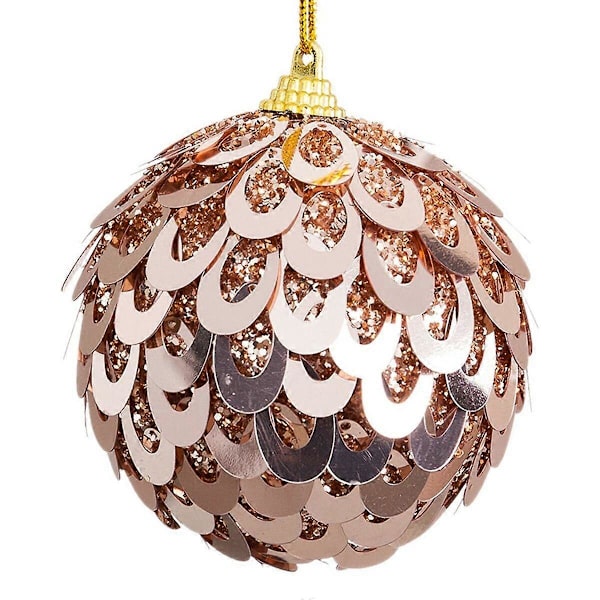 Julgranskulor Brons Plast Polyfoam 8 x 8 x 8 cm (4 stycken)