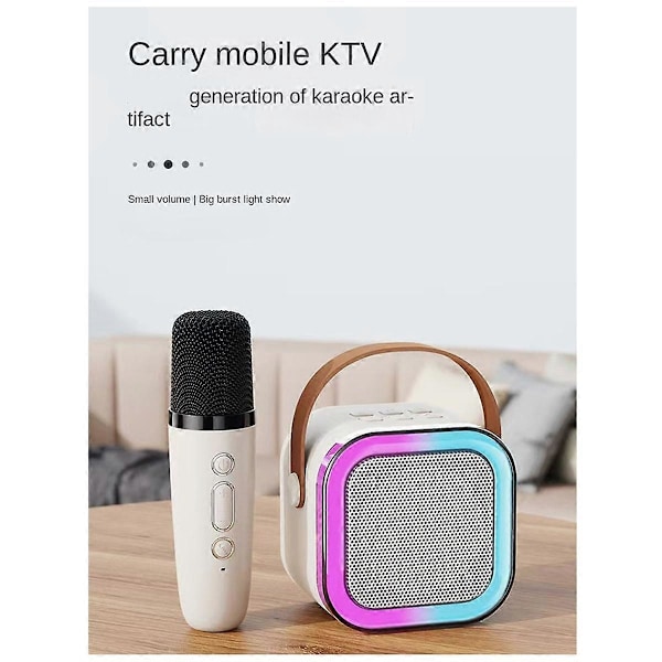 Bärbar Bluetooth Karaoke Högtalare Bluetooth Högtalare Mikrofon K-Song Trådlöst Högtalarset