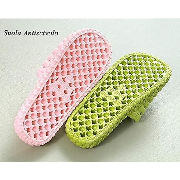 Tossut Naisten Kylpyhuone Sisäsuihku Solid Attachment Sandaali Uima-allas (Pink,36/37EU)