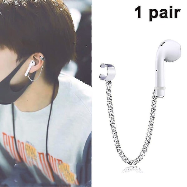 Skyddande örhängeöverdrag med karbinhake för Airpods-fodral