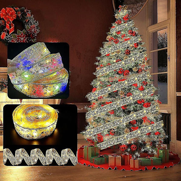 Juldekorationer Julklapp Dekorationer LED-Hängande Ljus (Utan Batteri) 10M Kalla Lampan