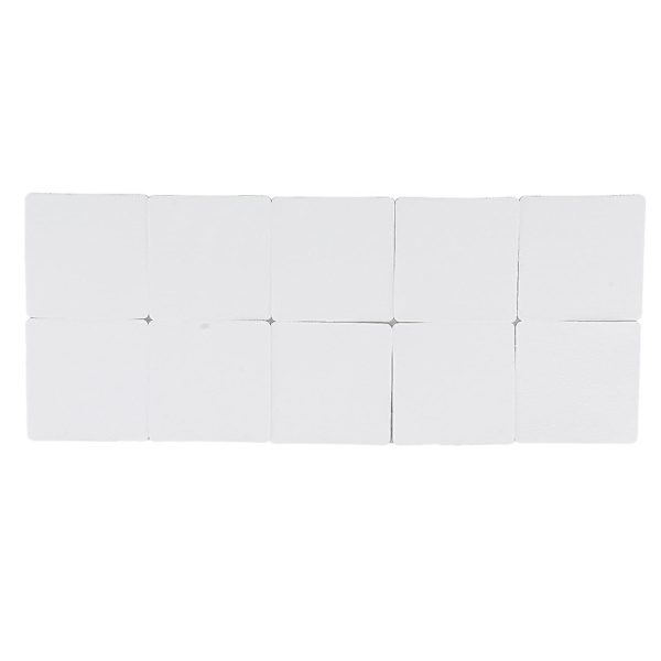10 st Badrum Fyrkantiga Dekaler Transparenta Halksäkra Stegdekaler För Badkar Badrumstrappor 10cm*10cm