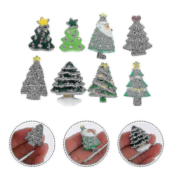 24 stk. Telefonhus Cabochons Juleflade Bag Charms Juletræ Cabochons