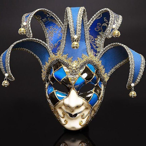 Halloween-juhlan karnevaalimaskeri, Italian Venetsian naamioiden naamiaiskausi joulucosplay-naamio (SININEN)