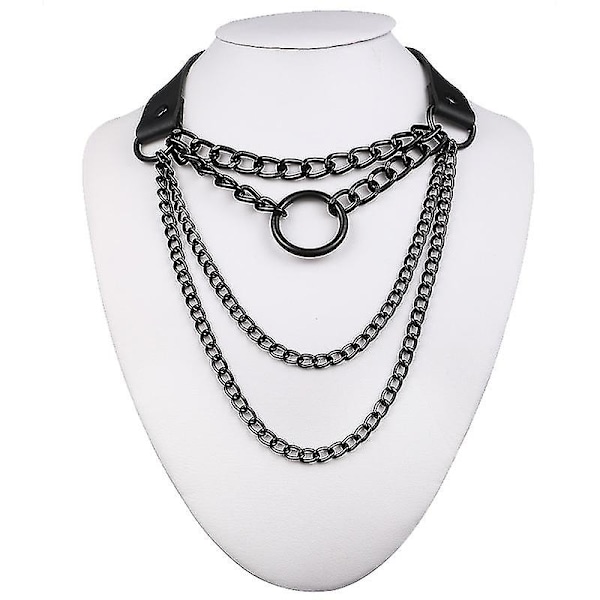 Egirl Choker Halskæde Lås Gothic Halskæde Punk Goth Smykker Harajuku Stil Sort Chocker Emo Grunge Æstetiske Tilbehør
