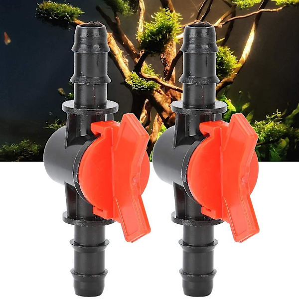 2 st fiskakvarium regulatorventiler, vattenflödesregulatorrör, röranslutning, akvarieluftpumptillbehör, akvarium fiskakvarium reglerventiler