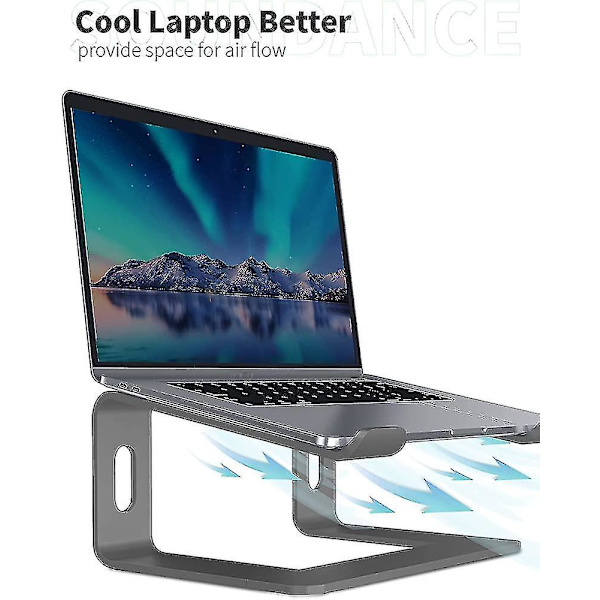 Aluminium Laptopställ för Skrivbord Kompatibelt med Mac Macbook Pro Air Apple