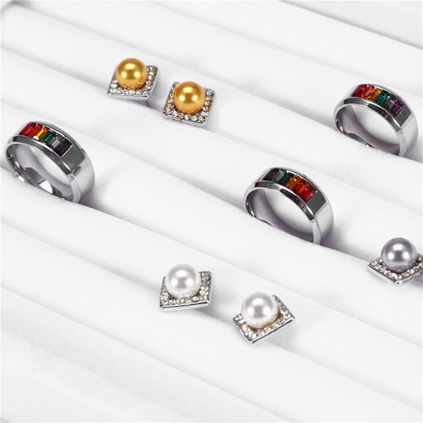 Ring Display Förvaringsbricka (Vit)