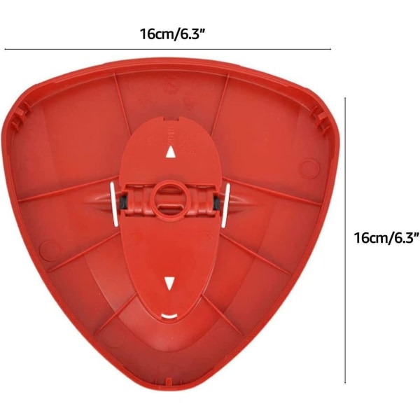 Röd Triangulär Mopphuvudskiva Kompatibel O-cedar Basersättning Tillbehör