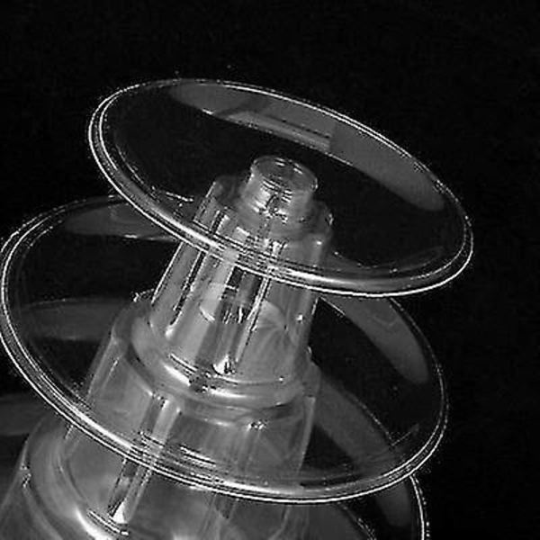 6-vånings Rund Macaron-Torn Stativ Kakstativ Kakdisplayställ För Bröllop Födelsedag Dekoration
