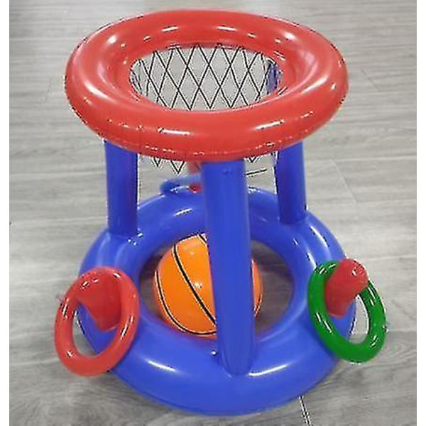 Pool Legetøj, Oppustelig Pool Basketball Legetøj, Flydende Basketball Hoop Oppustelig Ringkast Strandbold Til Børn Spil