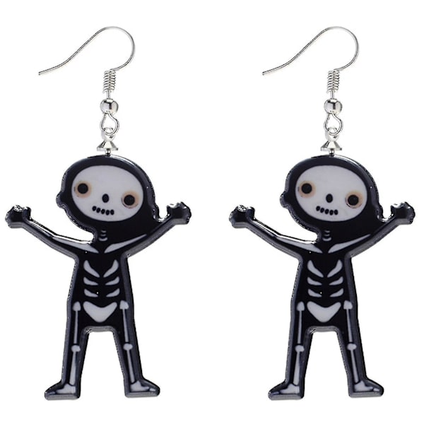Halloween-örhängen för kvinnor - Pumpa, Skelett och Spöke