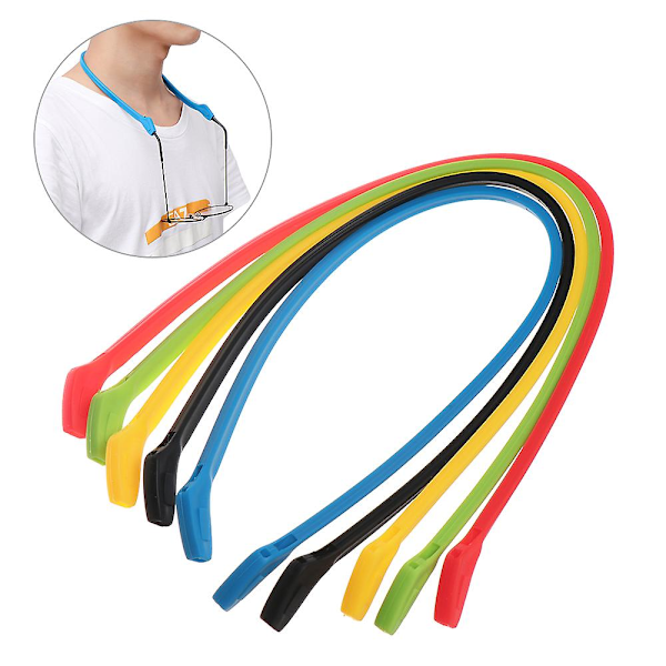 5PCS Silikon Brille Lanyard Briller Kjede Solbriller Stropp Sports Bånd Ledning Holder For Barn Voksen Øye Tilbehør