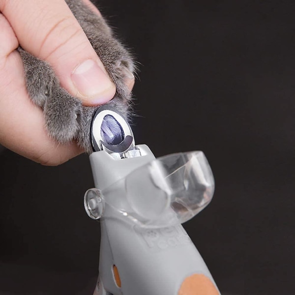 Lighted Cat Pet Nail Clippers Cat Claw Trimmer, Cat Nail Saks Cat Negle Trimmer Med Led Lys 5x Forstørrelse Med Neglefil