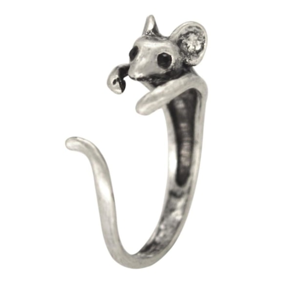 CRAFTSMAN og Creative Rat Menn og Kvinner Ringer Mote Retro Dyr Ring Tilbehør Legering Smykker Hele Unik Personlighet